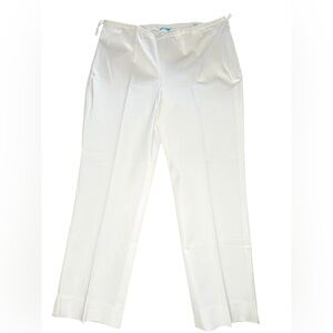 J. Mclaughlin - Size 14 -  Dock Capri Slim Stretch Pants in White NEW